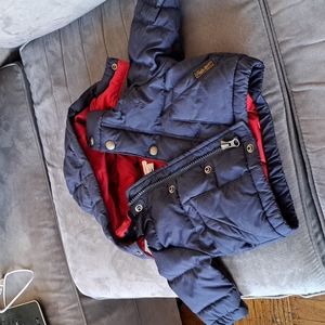 Baby boy winter puffer coat- Ralph Lauren waterproof coat with removable hood